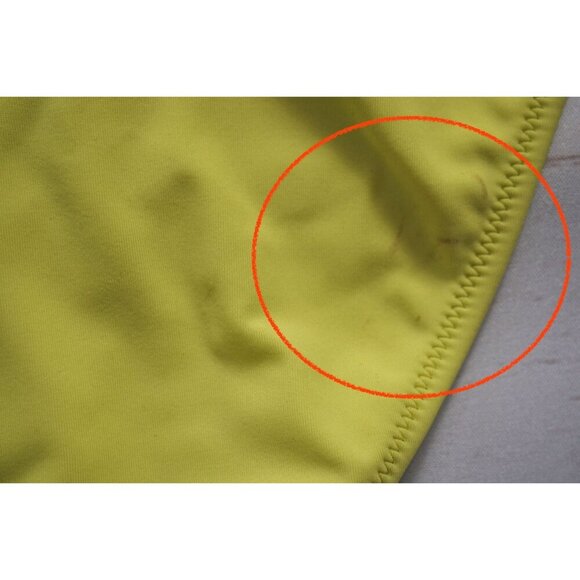 Shade & Shore Lime Green Women's Tunneled Side-Tie Cheeky Bikini Bottom - Size - Picture 7 of 7